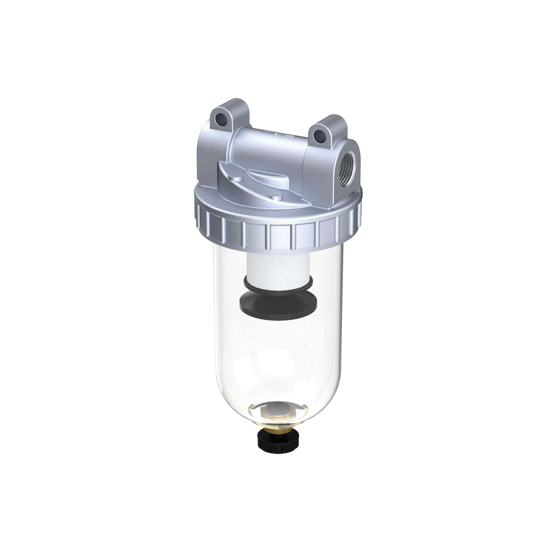 [206300] RIEGLER Filter »Standard«, mit Polycarbonatbehälter, 5 µm, BG 2, G 3/8