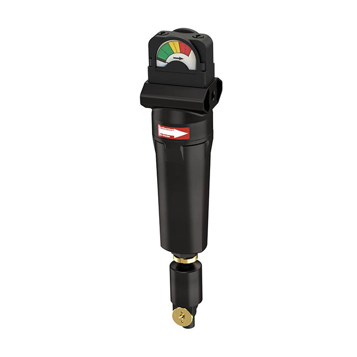 RIEGLER Vorfilter G1/4 mit Differenzdruckmanometer, 1 µm
