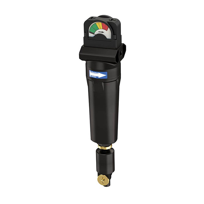 RIEGLER Mikrofilter G1/2 mit Differenzdruckmanometer, 0,01 µm