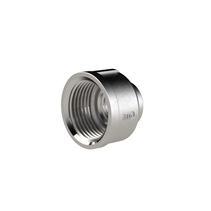 RIEGLER Reduziermuffe rund, G 1 IG, G 3/4 IG, ES 1.4408