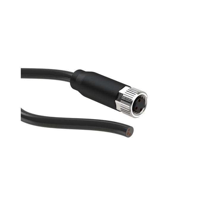 Sensor cable with M8 plug, straight, 5m, PVC