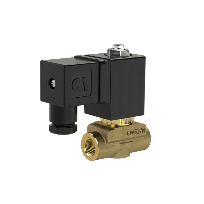 RIEGLER 2/2 MV, NC, MS, G14, DN 3,0, PN 0-16, NBR, direktg. 12V DC,