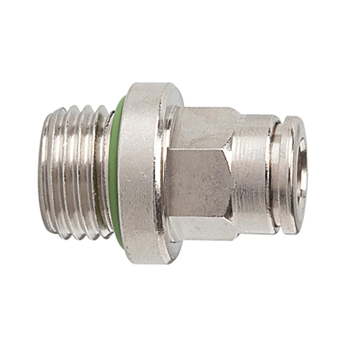 [130068] RIEGLER Straight push-in fitting "metallica", M5 a., conduit Ø 3