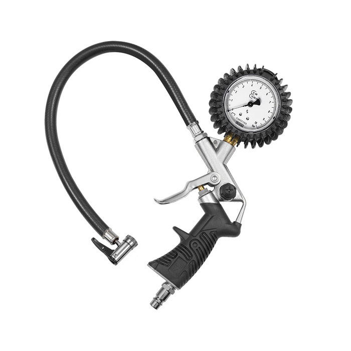 RIEGLER Hand-held tire inflation gauge HS, Mano Ø 63 mm, calibrated, 0-10 bar