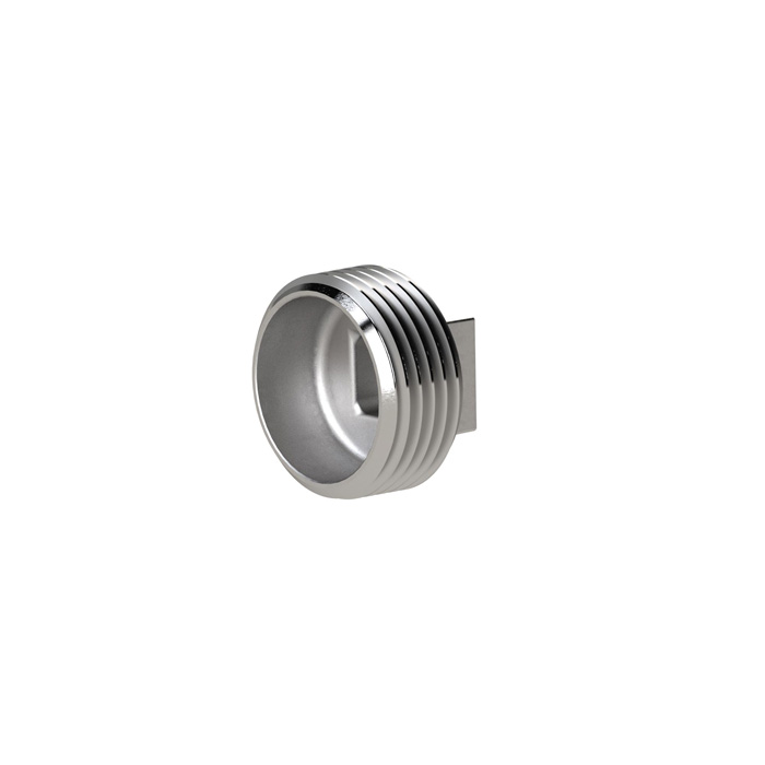[118381] RIEGLER Screw plug, square, R 1, AG, SW 17, ES 1.4408