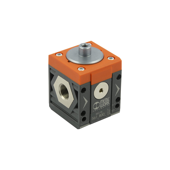 [146054] RIEGLER Pneumatic pilot operated pressure regulator "SYNTESI", BG 2, without sockets