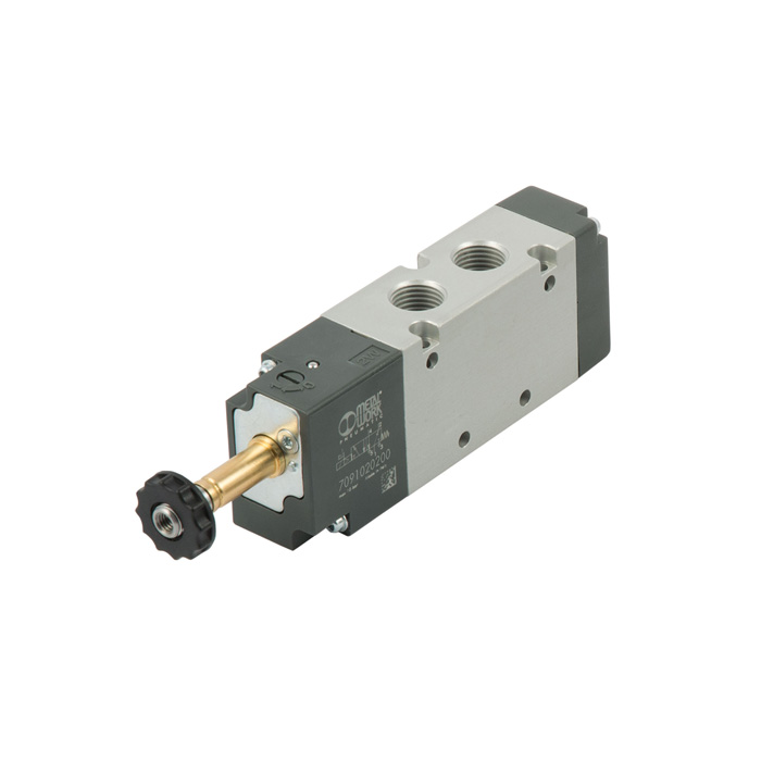 [146713] RIEGLER 5/2-way valve "BASIC", electropneumatic, monostable, G 1/4