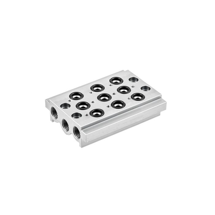 [146725] RIEGLER Multiple base plate 3-fold "BASIC", G 1/4