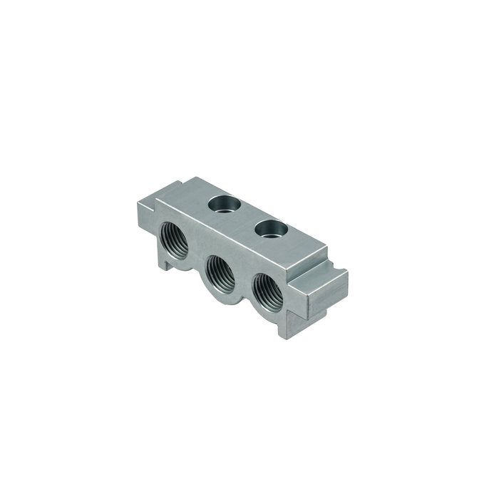 [146735] RIEGLER Inlet plate with seals, G 1/8, base plate system