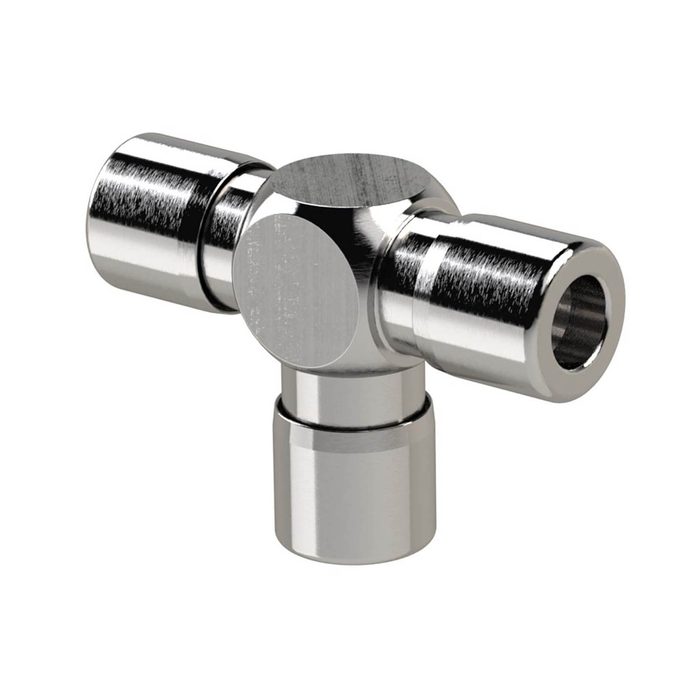 [132109] RIEGLER T-connector "NonPlusUltra", Ø 12 mm, PU 10 pcs.