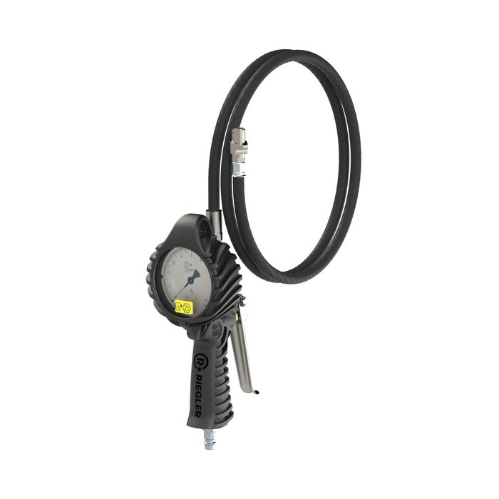 [137647] RIEGLER Stand.-Handreifenfüllmesser QS, Mano Ø 80 mm, geeicht, 0 - 12 bar