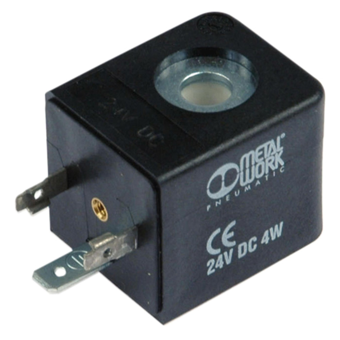 Solenoid coil, 30 mm x Ø 8 mm, 24 V DC, 4 W