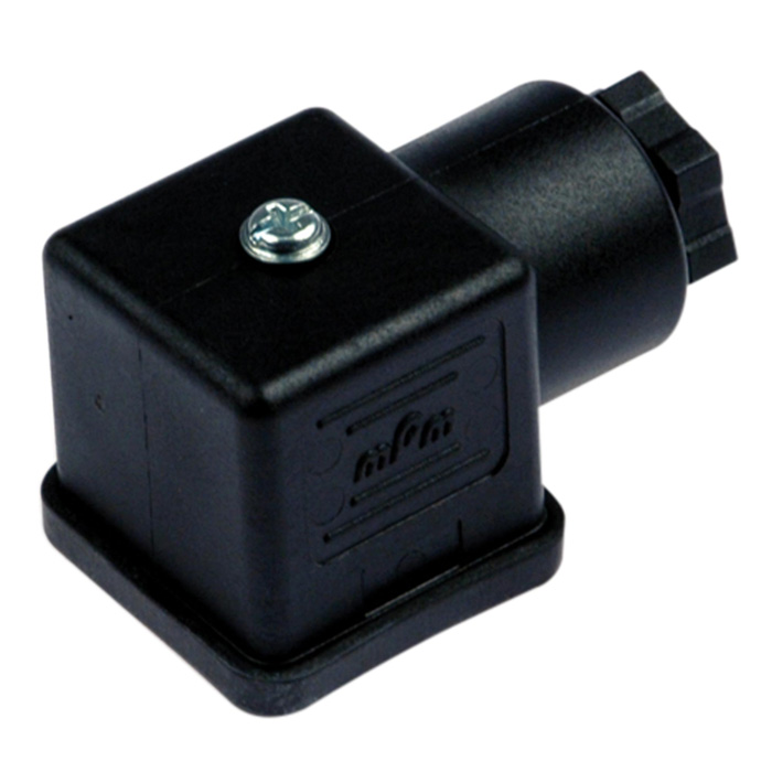RIEGLER Device plug with LED, varistor 24 V, 30 mm, type A