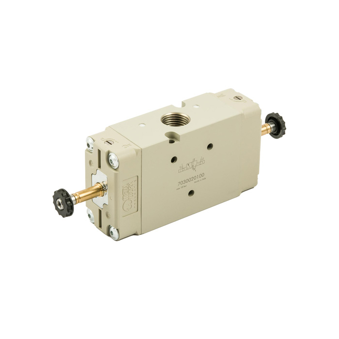 [145702] RIEGLER 3/2-way valve, electropneumatic, bistable, G 1/2