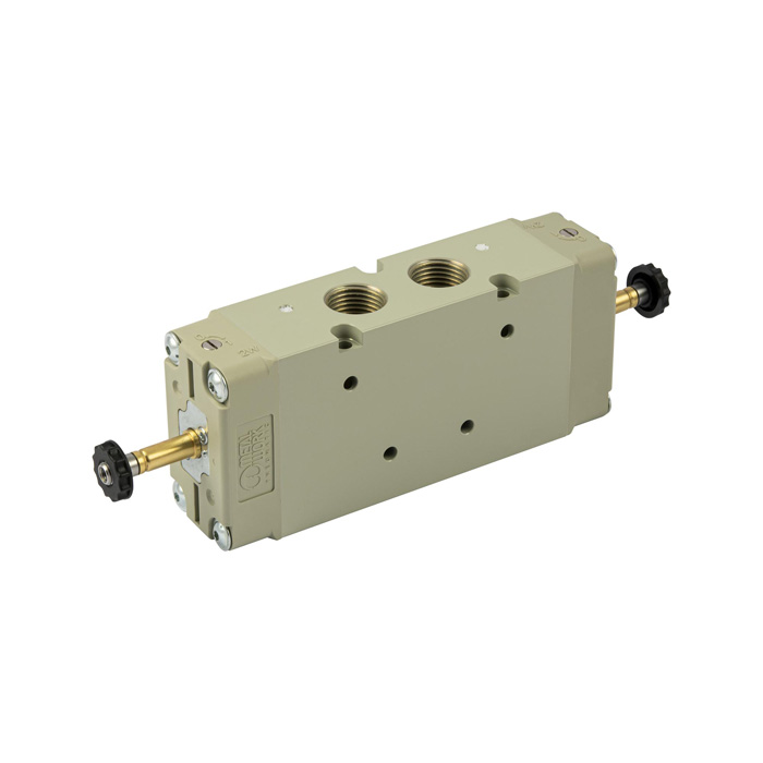 5/2-way valve, differential piston, electropneumatic, bistable, G 1/2