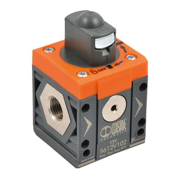 [144855] RIEGLER Shut-off valve "SYNTESI", manual, BG1, G 1/8, perforation 3.5 mm