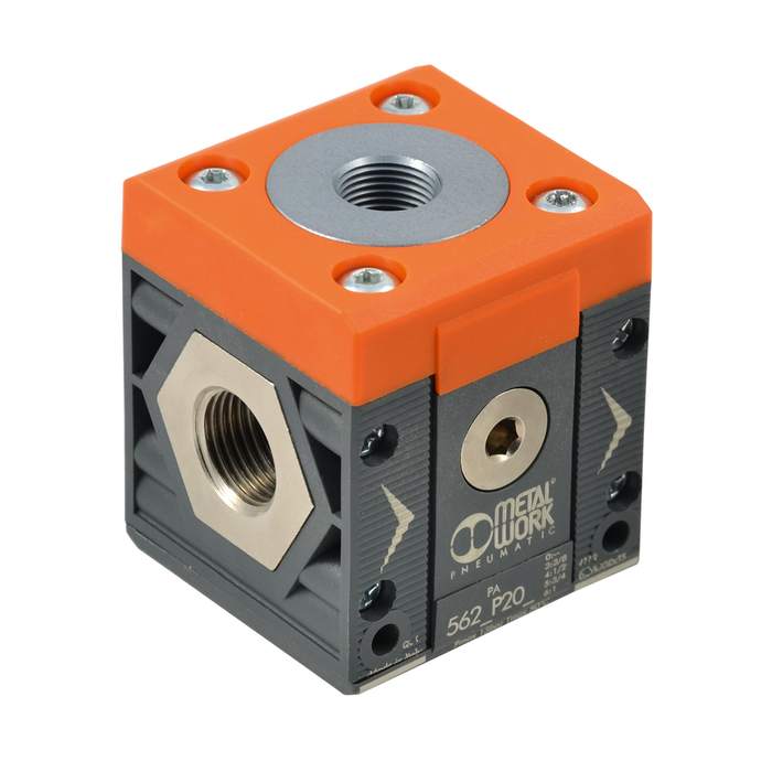 [144894] RIEGLER Air tapping 4-way "SYNTESI", BG1, G 1/8, outlet 1x G 1/4, 3x G 1/8