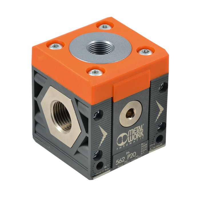 RIEGLER Air tapping 4-way "SYNTESI", BG2, G 3/8, outlet 1x G 3/8, 3x G 1/4