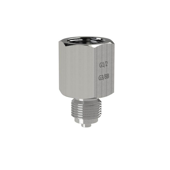 [123289] RIEGLER Manometer-Anschlussnippel, ES, G 1/2 Muffe, G 1/4 Zapfen