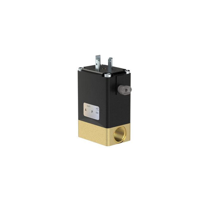 [125801] RIEGLER 2/2 We-MV, NO, MS, G 14, DN 3, PN 0-10, NBR, direktg. 24V DC