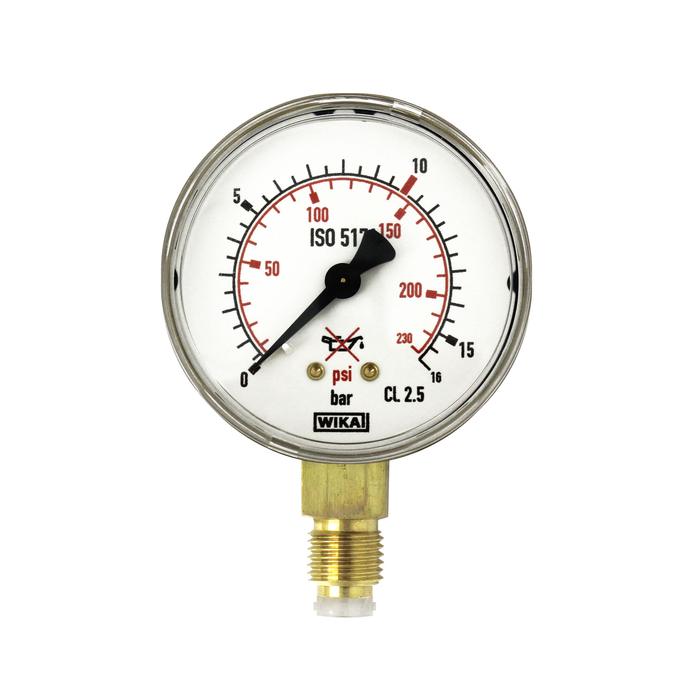 [146830] RIEGLER working mano. f. Cylinder pressure reducer, C2H2, G1/4, 0-2.5 bar, Ø63