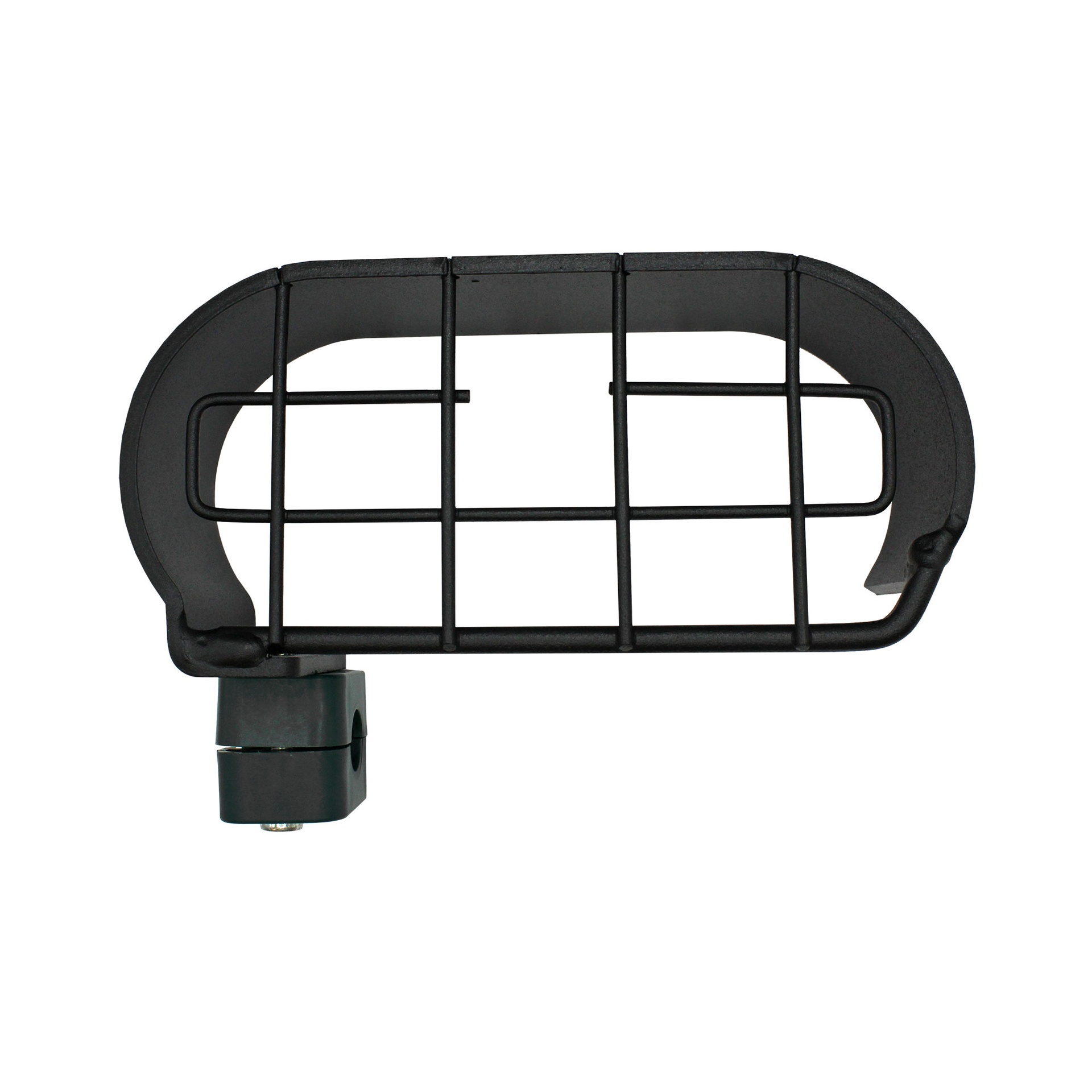 [146840] RIEGLER protective bracket for cylinder pressure reducer, black painted steel