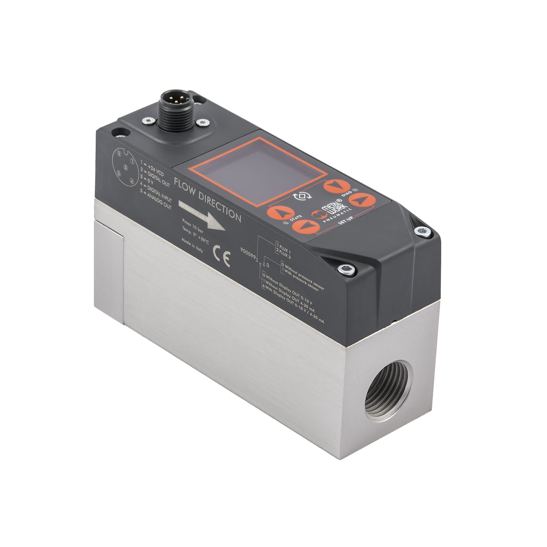 RIEGLER Durchflussmesser »FLUX«, BG 1, Display/Drucksensor