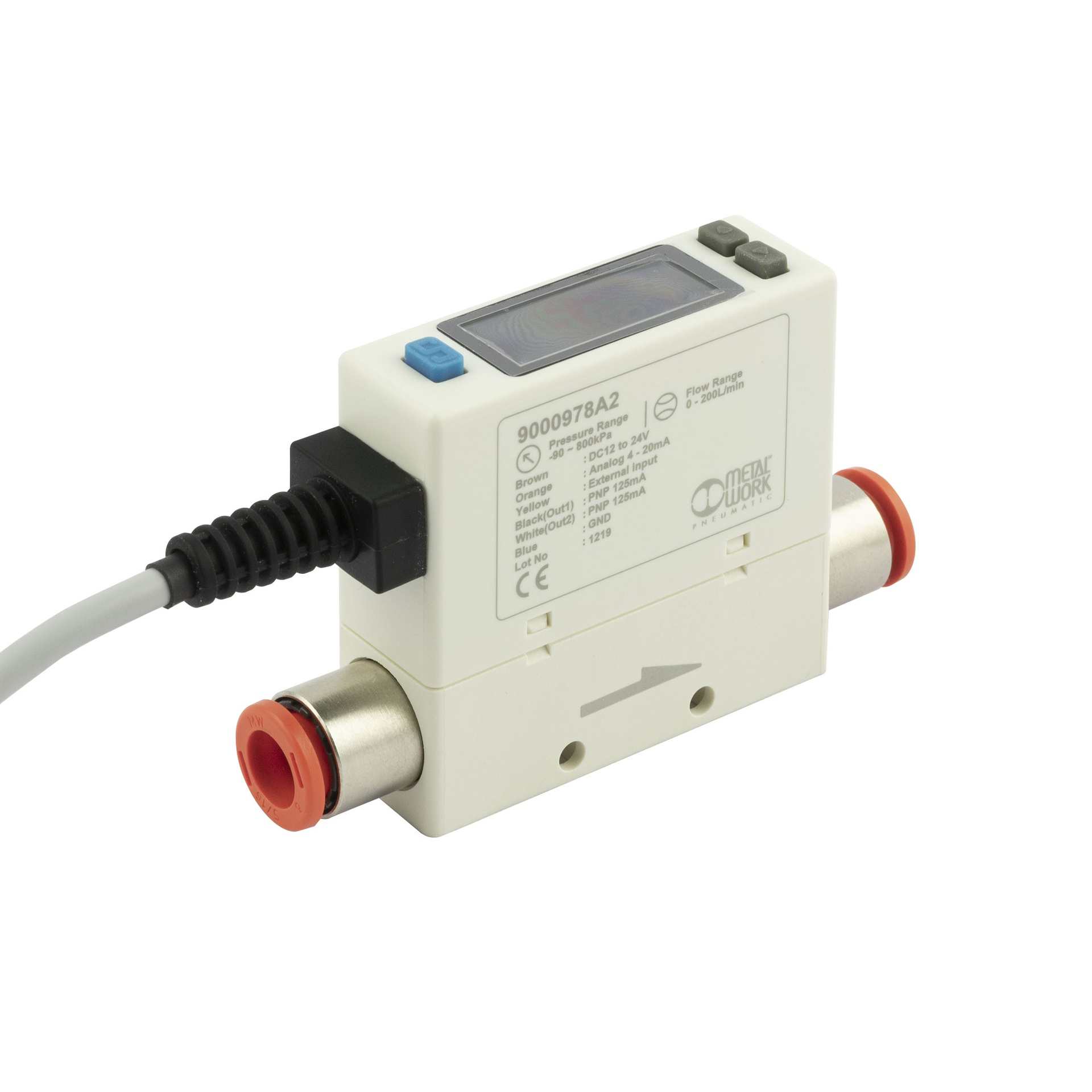 RIEGLER Durchflussmesser »FLUX 0«, 0 ? 50 Nl/min, Ø 8 mm, 4 ? 20 mA