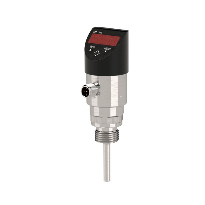 [148330] RIEGLER Elektronischer Temperaturschalter, TSD-30, PNP, IO, 4-polig, 50mm