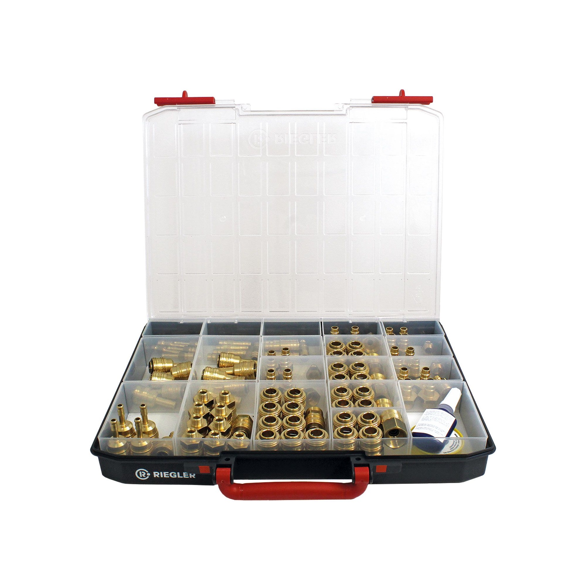 [148950] RIEGLER Sortimentsbox, Schnellverschlusskupplungen NW 7,2 »cl«