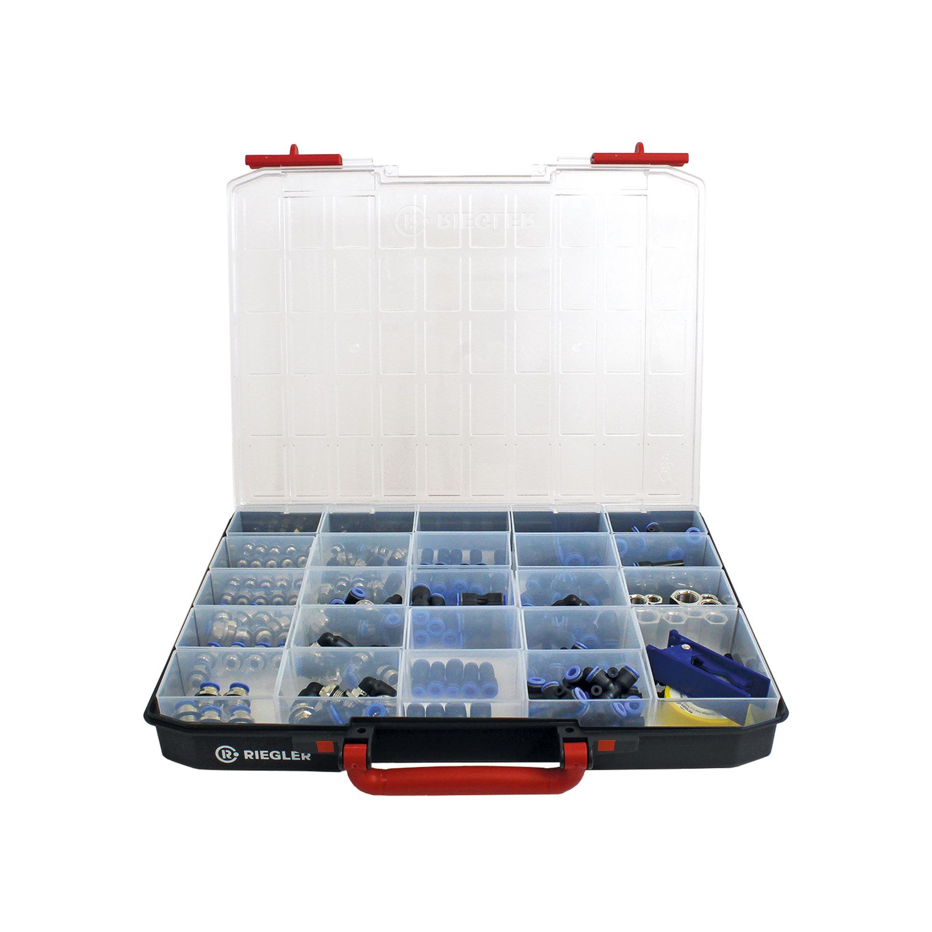 [148952] RIEGLER assortment box, quick connectors "Blue series"