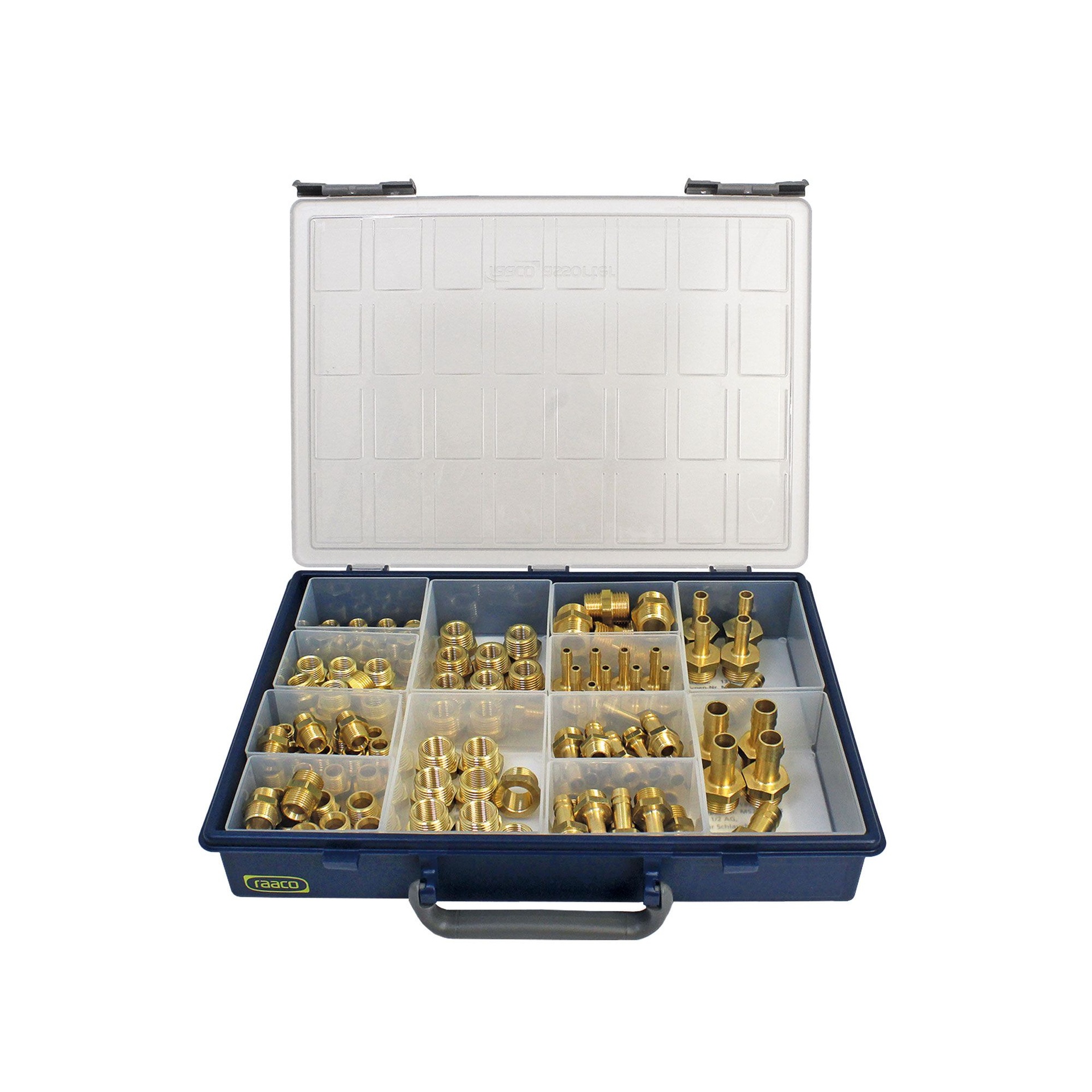 [148956] RIEGLER assortment box, brass turned parts