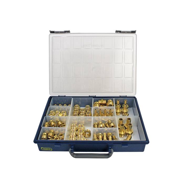 [148956] RIEGLER assortment box, brass turned parts