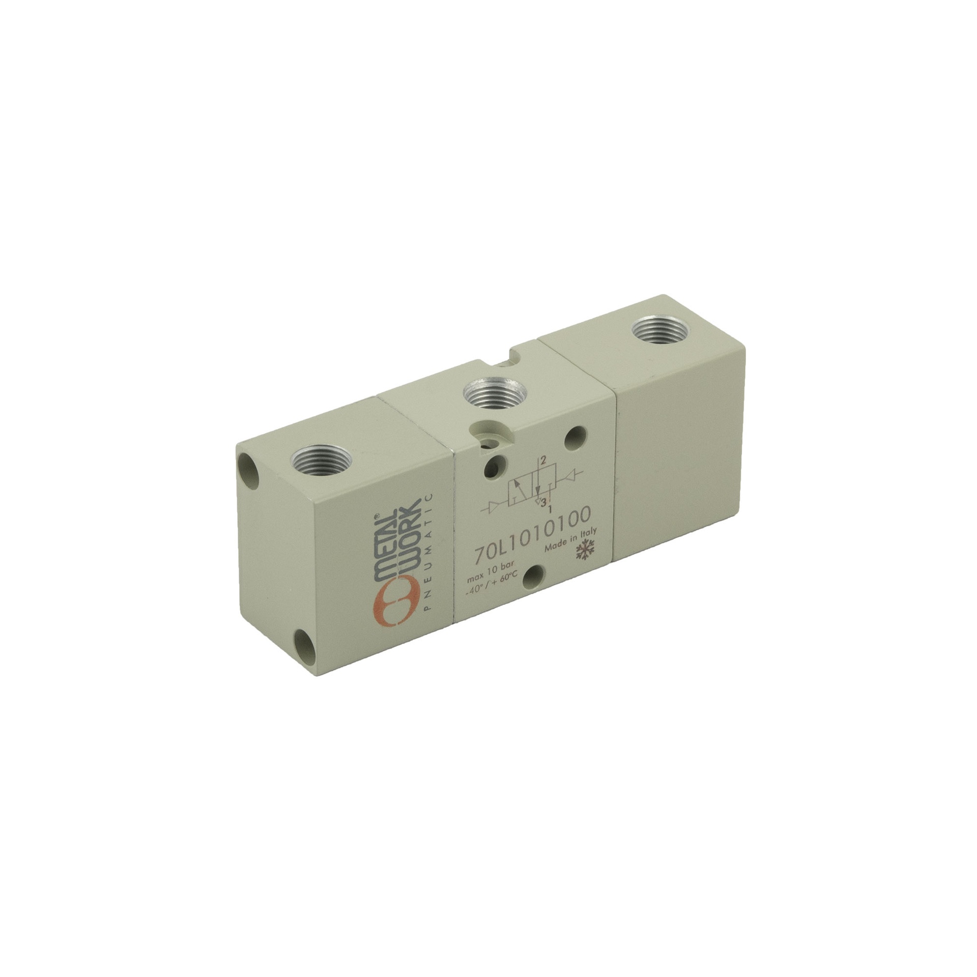 RIEGLER 3/2-Wegeventil Tieftemp., pneumatisch, bistabil, Anschluss G 1/8