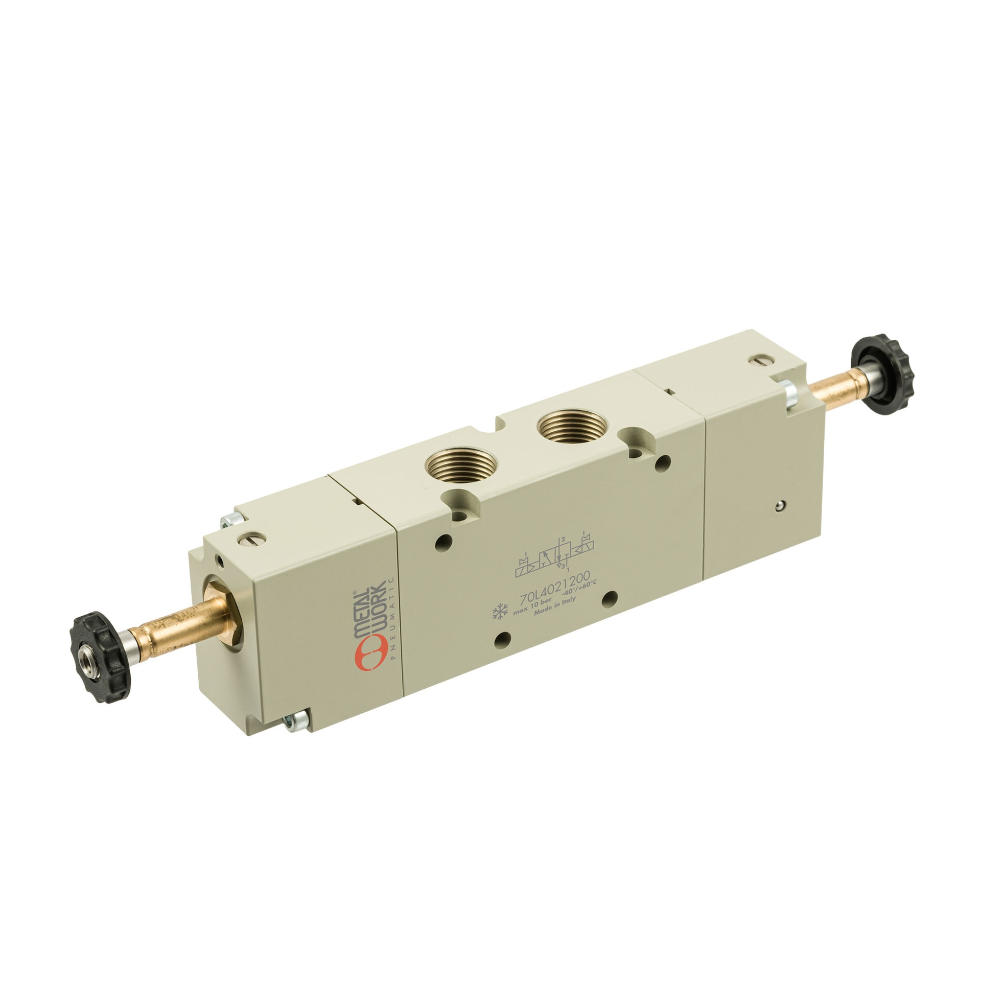 RIEGLER 5/2-Wegeventil Tieftemperatur, elektropn., bistabil, G 3/8