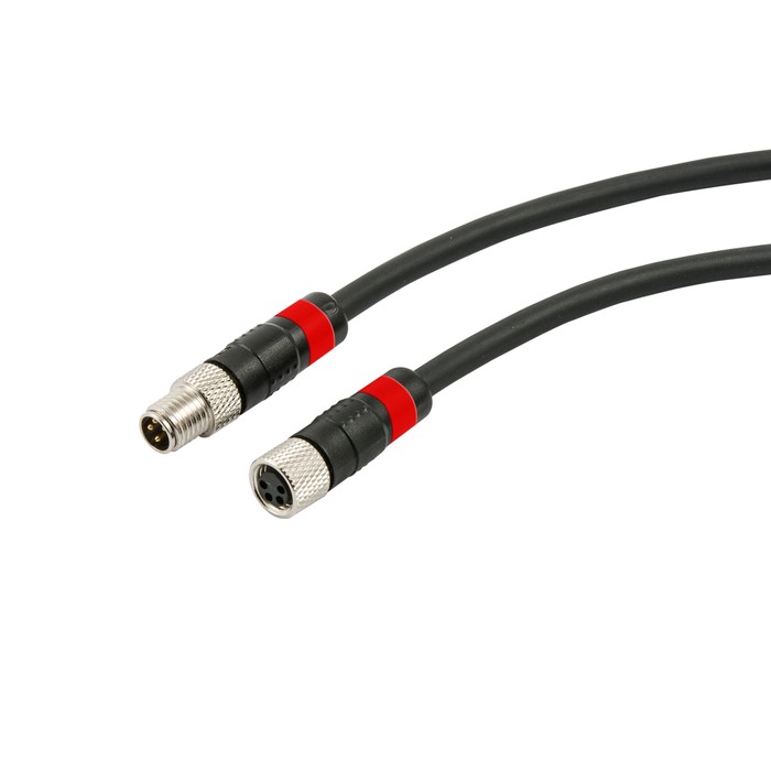 RIEGLER Adapterkabel 0-10 V, M8 Stecker 0° / M8 Buchse 0°, 4-polig, 0,3 m