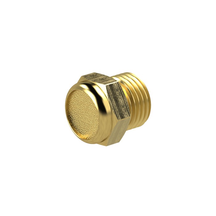 RIEGLER Sinterbronce-Schalldämpfer »multifix«/»FUTURA«, flach, G 1/4 a.