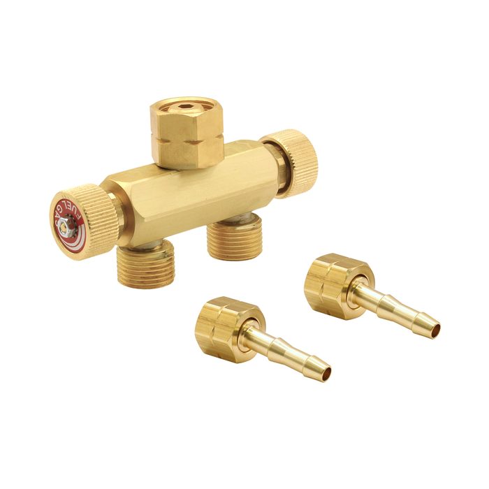 RIEGLER Verteiler, Sauerstoff, G 1/4, DN 6, inkl. Schlauchtüllen