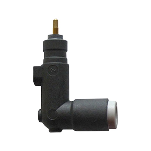 [201090] Condor Plastic unloader valve (90°) EV 3WS with quick-connect for 6 mm plastic discharge tube